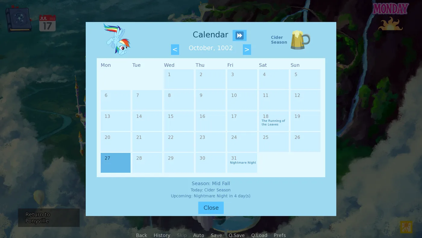Dashie's Calendar
